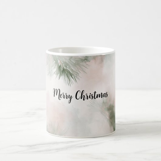 松の木の枝 クリスマス コーヒーマグカップ (中央)