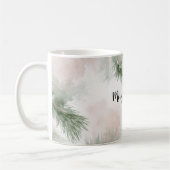 松の木の枝 クリスマス コーヒーマグカップ (左)