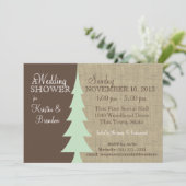 松の木の森のブライズシャワー 招待状 (スタンド正面)