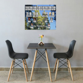 松の木の森の写真2家族 ポスター