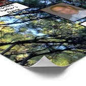 松の木の森の写真2家族 ポスター (角)