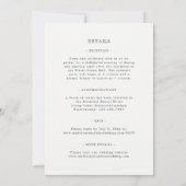 松の木の森の山結婚々 招待状 (裏面)