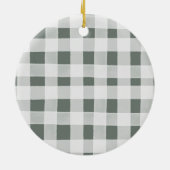 松の木の森の神のパーソナライズされた親クリスマス セラミックオーナメント (裏面)