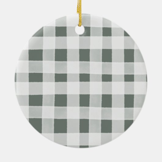 松の木の森の神のパーソナライズされた親クリスマス セラミックオーナメント (裏面)