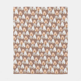 松の木の植物パターンが秋の季節にぴったりなコージーな秋 フリースブランケット