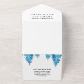 松の木の甘い16青かわいらしすべてガーリーの1つ オールインワン招待状 (外側)