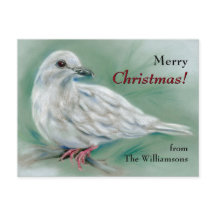 松の木の白い鳩パーソナライズされた