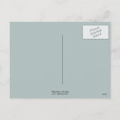 松の木の白い鳩パーソナライズされた シーズンポストカード (裏面)