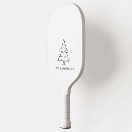 松の木の素朴苗字 ピックルボールラケット (左)