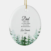 松の木の花嫁の父すべての歩きの セラミックオーナメント (右)