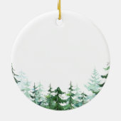 松の木の花嫁の父すべての歩きの セラミックオーナメント (裏面)