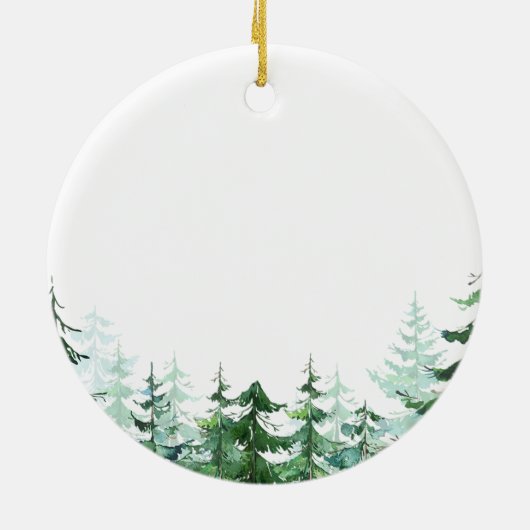 松の木の花嫁の父すべての歩きの セラミックオーナメント (裏面)