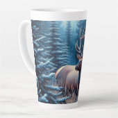 松の木の草原のブルエルク カフェラテマグ (左アングル)