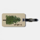 松の木の荷物タグ ラゲッジタグ (裏面横)