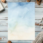 松の木の赤ちゃん歓迎会 水彩の冬の招待状 招待状