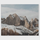 松の木の近くの岩山 ラッピングペーパー (フラット)