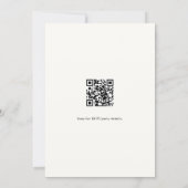 松の木の雪QRコード会社クリスマスパーティー 招待状 (裏面)