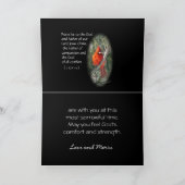 松の木の(鳥)ショウジョウコウカンチョウは大事な行事をカスタマイズ カード (内部)