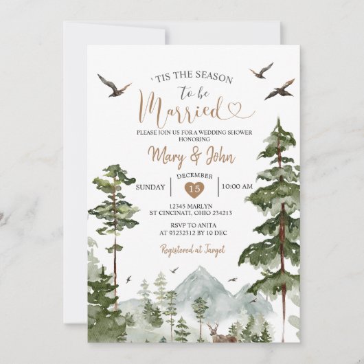 松の木は今が旬結婚しただ結婚 招待状 (正面)