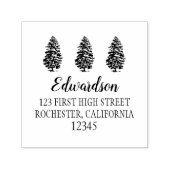 松の木カスタム差出人住所自己 セルフインキングスタンプ (デザイン)