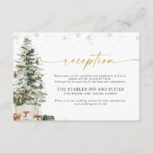 松の木クリスマスウェディングレセプション エンクロージャーカード (正面)