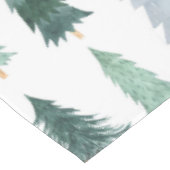 松の木クリスマスグリーンウォーター色テーブルクロス テーブルクロス (アングル)