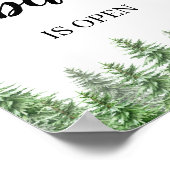 松の木バーはオープンウェディングバーメニュー看板 ポスター (角)