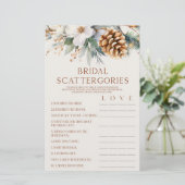 松の木ブライダルスキャッタポリズブライダルシャワーゲーム 便箋 (スタンド正面)