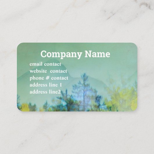 松の木山水彩自然 名刺 (裏面)