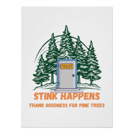 松の木感謝していの善が起こる –  ポスター