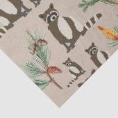 松の木柄のかわいいタヌキ 薄葉紙 (詳細)