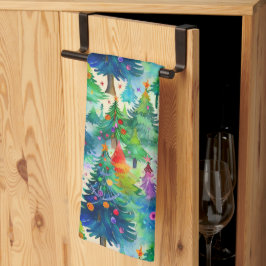 松の木模様 キッチンタオル