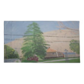 松の木近くの通り枕ケース 枕カバー (裏面)