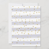 松の木雪片1歳の誕生日 招待状 (裏面)