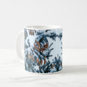松の木（コーンと雪マグカップ） コーヒーマグカップ (正面左)