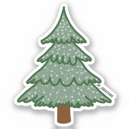 松の木 シール (正面)