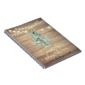 松の木，ストリングライト，木のクリスマス ノートブック (右側)