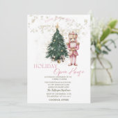 松の木、プレゼント、星のくるみ割り人形 オープンハウス 招待状 (スタンド正面)
