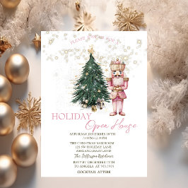 松の木、プレゼント、星のくるみ割り人形 オープンハウス 招待状