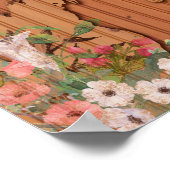 松の木 |ミシガン州彫フローラ ポスター (角)