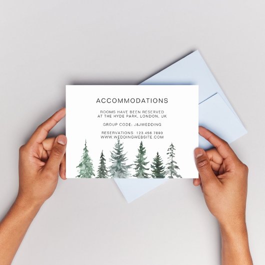 松の木 ランタン ボタニカル ホテル 宿泊施設 エンクロージャーカード