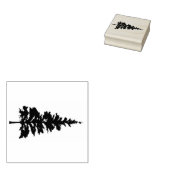 松の木、常緑樹、クリスマスツリー。 ラバースタンプ (押印)