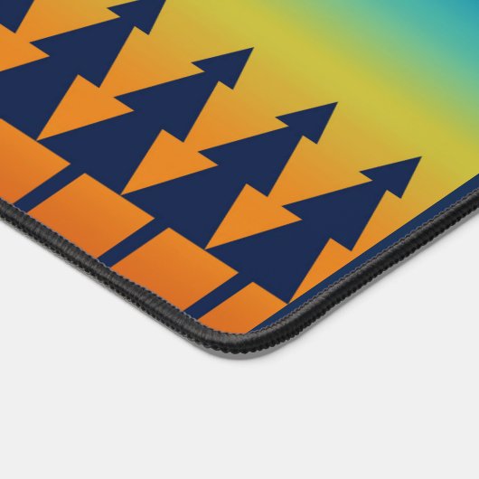 松の木、星、月と南西の日没 デスクマット (コーナー)