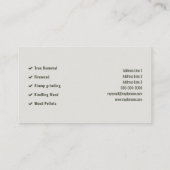 松の木 - 林業 名刺 (裏面)