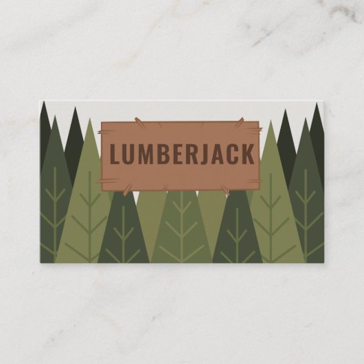 松の木 - 林業 名刺 (正面)