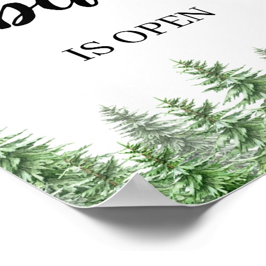 松の木 酒場は開店中 結婚式場バー メニュー看板 ポスター (角)