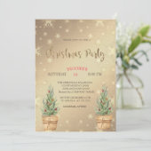 松の木、金ゴールドクリスマスパーティー 招待状 (スタンド正面)