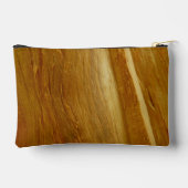 松の木II木フェイクのテクスチャ アクセサリーポーチ (裏面)