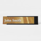 松の木II木フェイクのテクスチャ デスクネームプレート (正面)