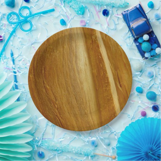 松の木II木フェイクのテクスチャ ペーパープレート (パーティー)